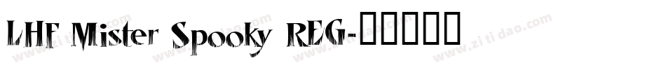 LHF Mister Spooky REG字体转换